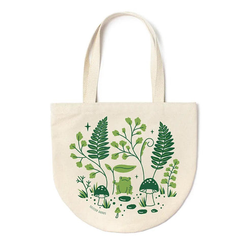Fern Frog Round Tote