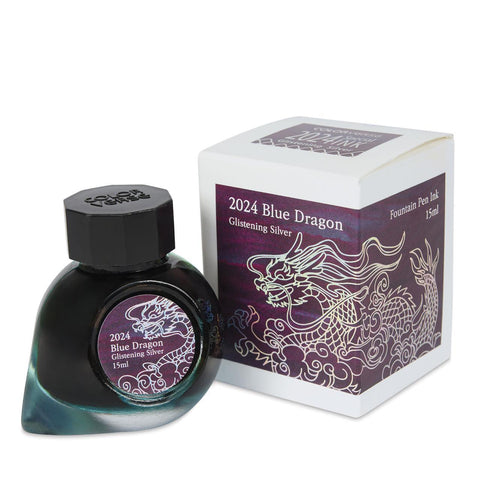 2024 Special Series Blue Dragon Ink, Silver Glistening