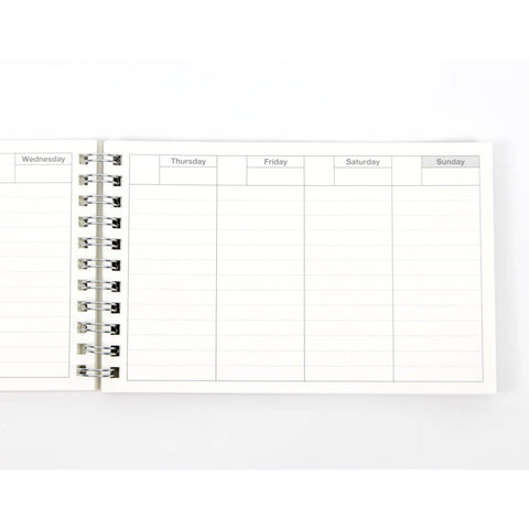 Undated Weekly Schedule