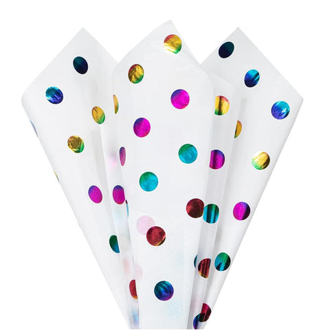 Hot Dot Rainbow Tissue Paper