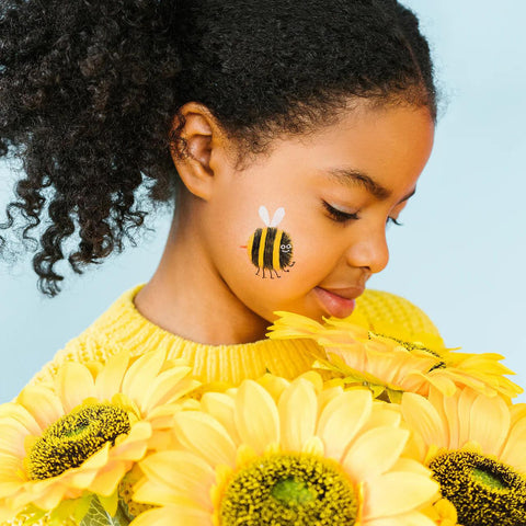 Smiley Bee Tattoos