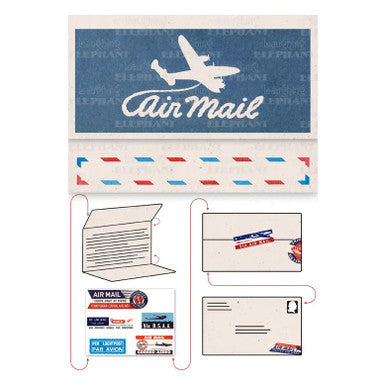 Swirly Aeroplane Self Mailer Card