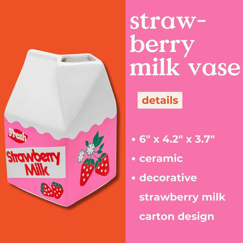 Strawberry Milk Vase