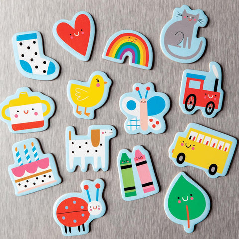 Wooden Magnetic Set, Baby's First Words