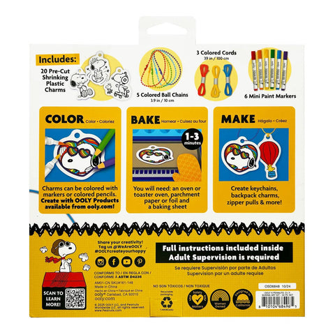 Peanuts DIY Shrink Art Kit