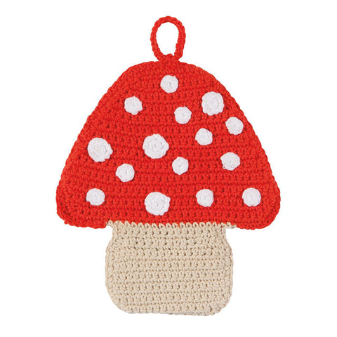 Toadstool Crochet Trivet