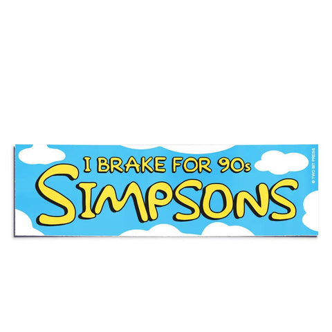 90s Simpsons Bumper Sticker
