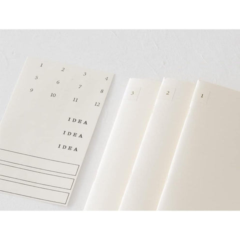 MD Light A5 Lined Notebooks, Pack of 3