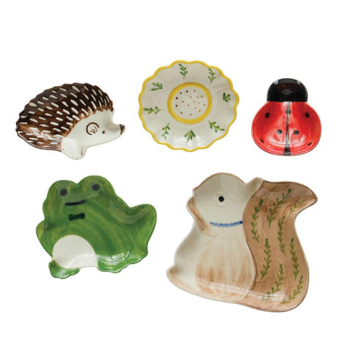 Hand-Painted Woodland Mini Dishes