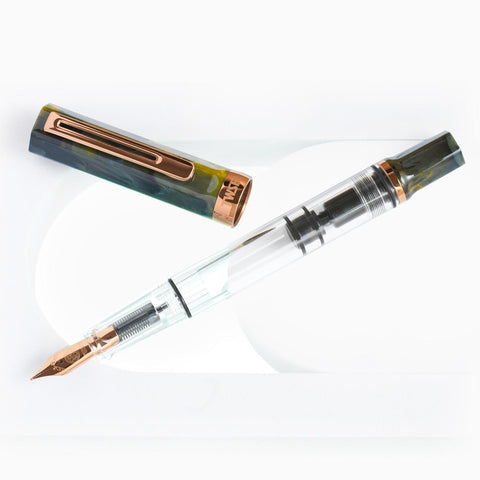 TWSBI Eco Fountain Pen, Serpentine + Bronze