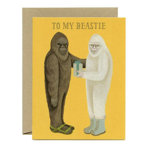 Bigfoot + Yeti Beastie Card