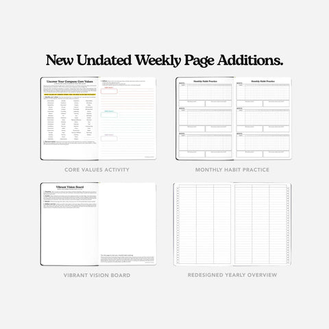 Midnight Meadow Undated Weekly Planners