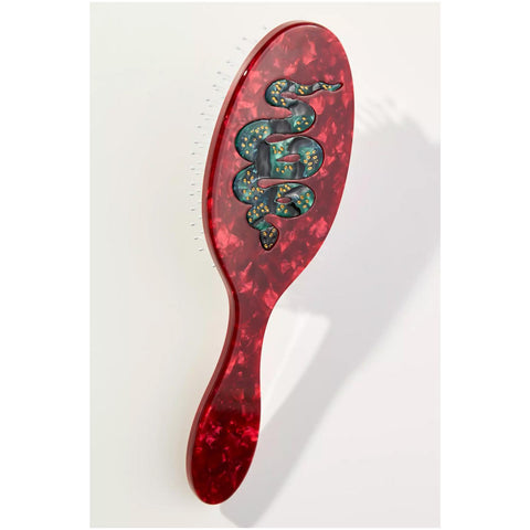 Snake Hand-Painted Acetate Hair Brush