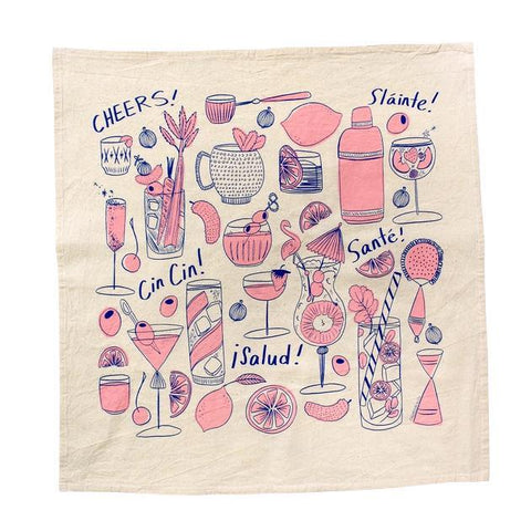 Cocktail Party Tea Towel