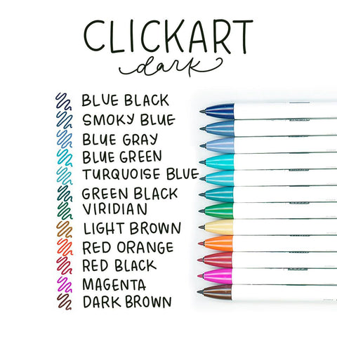 CLiCKART Retractable Marker Pens