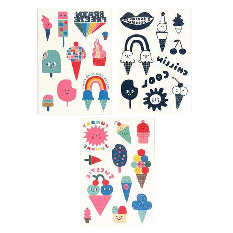 Ice Cream Party Tattoo-Palooza Temporary Tattoos
