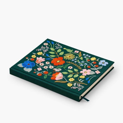 Strawberry Fields Embroidered Sketchbook