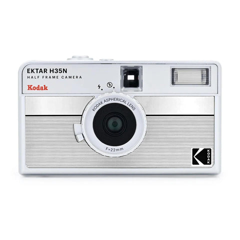 KODAK Ektar H35N Half Frame 35mm Camera w/ Flash, Silver