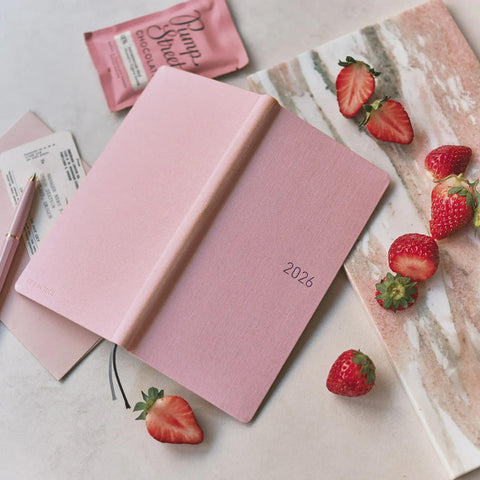 Strawberry Milk Hobonichi Techo Weeks 2026 Planner