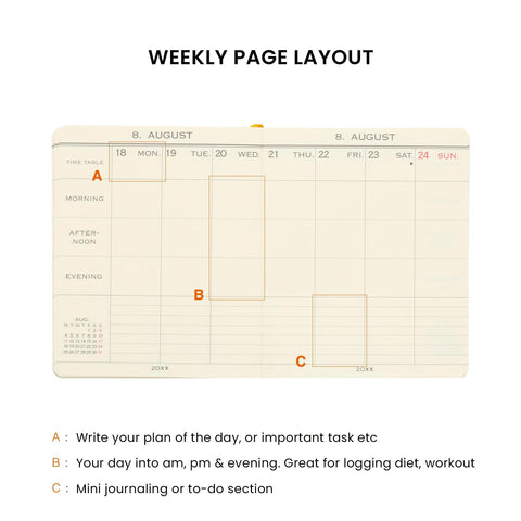 2026 Horse Square Weekly Planner