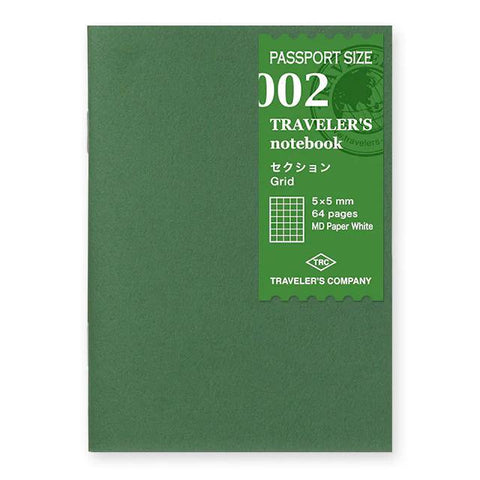 TRAVELER'S notebook, Passport Size, 002 - Grid Notebook