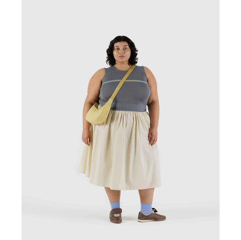 Small Nylon Crescent Bag: Butter