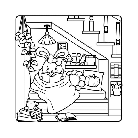 The Comfy Fall Coloring Book