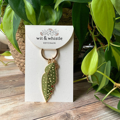 Begonia Maculata Keychain