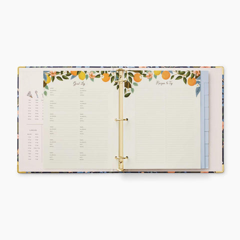 Citrus Grove Recipe Binder