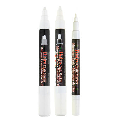 Bistro Chalk Marker Set, White