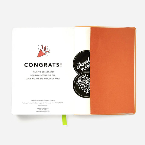 Tiger Orange Daily Undated Planner