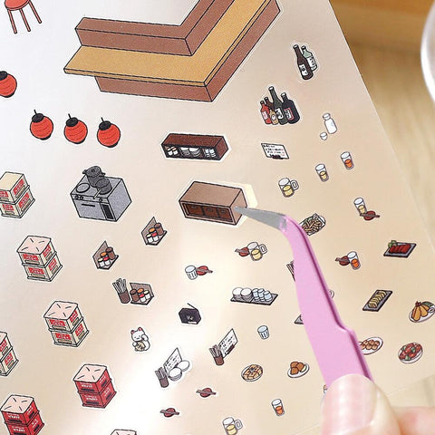 Izakaya Isometric Sticker Scene