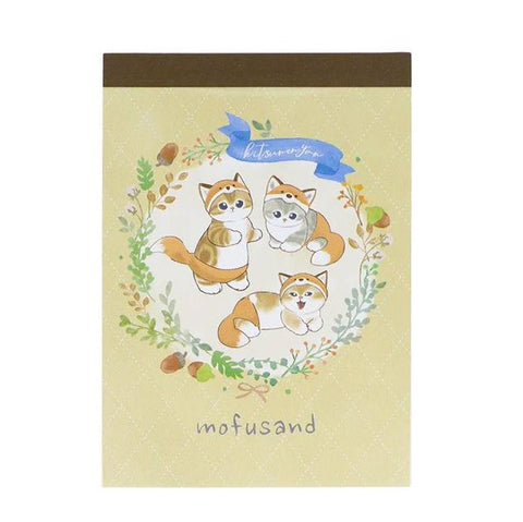Mofusand Fox Mini Memo Pad