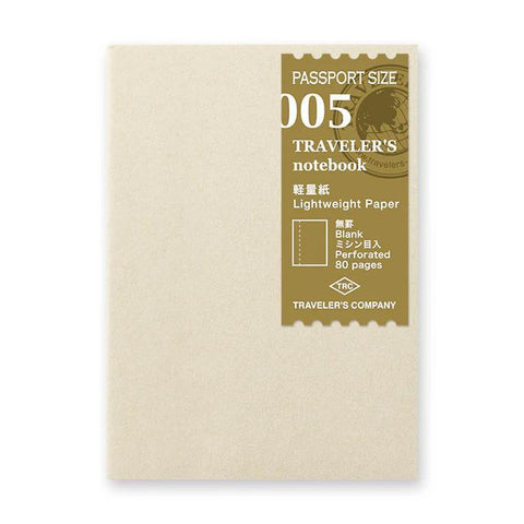 TRAVELER'S notebook, Passport Size, 005 - Lightweight Paper Notebook