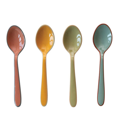 Enameled Stainless Steel Spoons