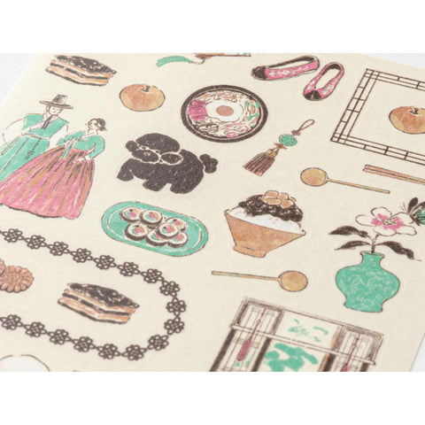 Korean Motifs Sticker Sheet