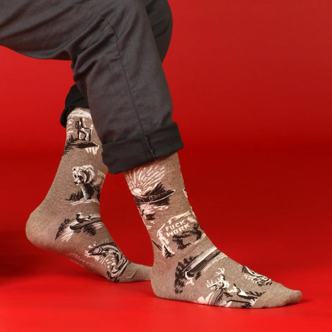 Fuck Work Men's Socks