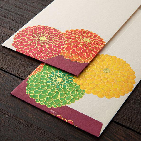 Pom-Pom Chrysanthemum Envelopes