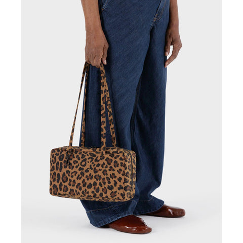 Nylon Bowler Bag: Leopard