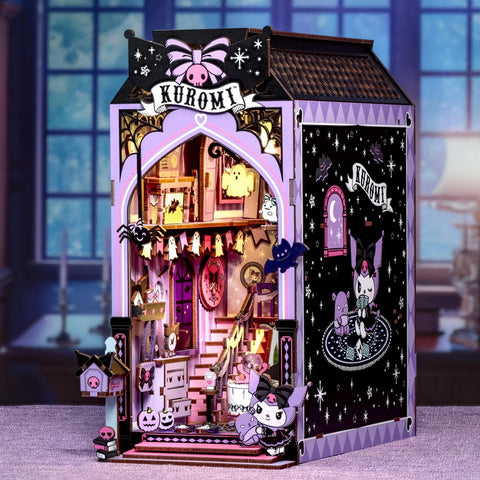 Kuromi Spooky House DIY Book Nook