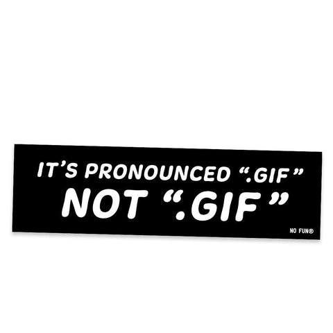 GIF Bumper Sticker