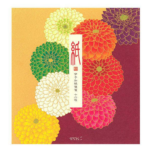 Pom-Pom Chrysanthemum Square Letter Pad