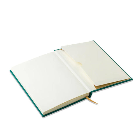 Green Linear Boxes Suede Journal