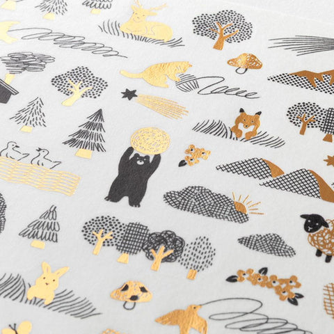 Yuru Log Sticker Sheets, Camouflage Forest