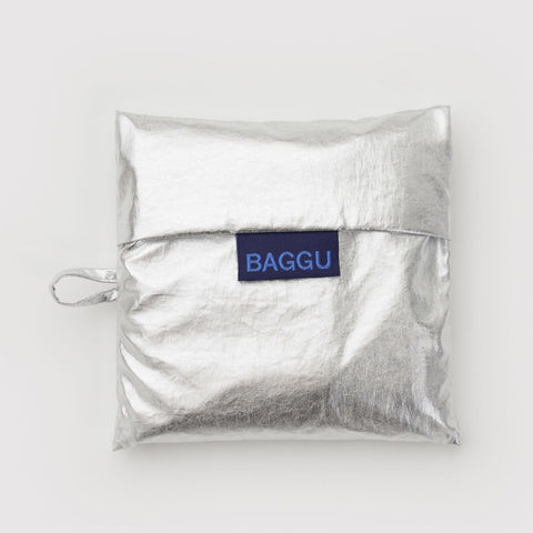 Standard Reusable Tote: Chrome Metallic