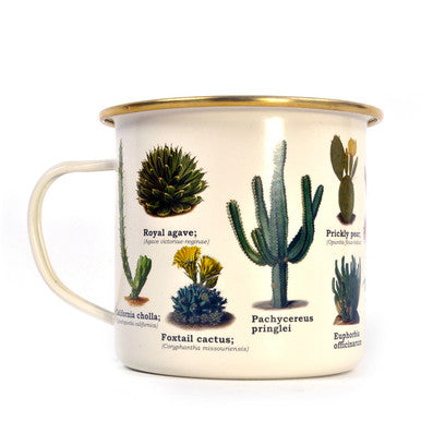 Cactus Enamel Mug