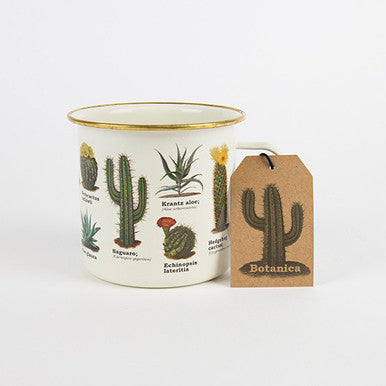 Cactus Enamel Mug