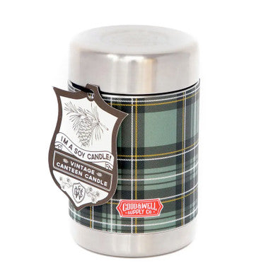 In the Pines Vintage Canteen Candle