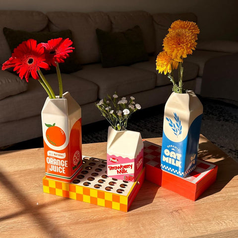 Strawberry Milk Vase