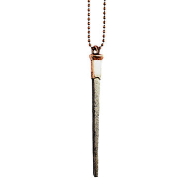 Copper Coffin Nail Necklace